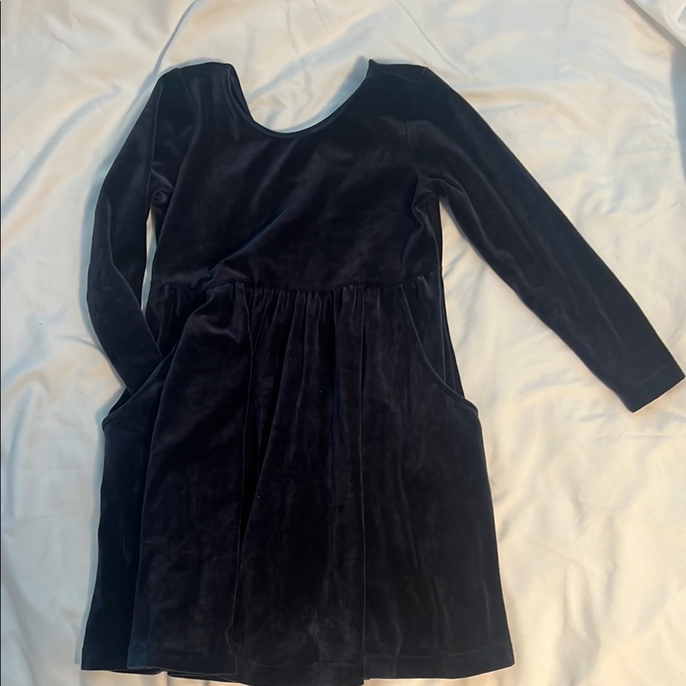 Elegant Black Velvet Dress